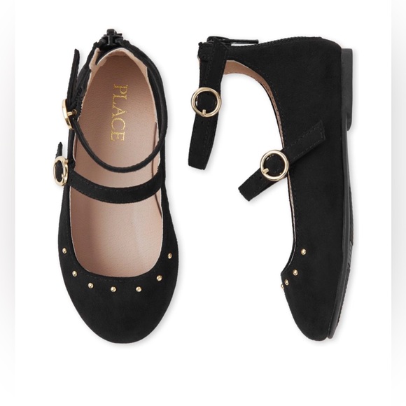 The Children's Place Toddler Girls Buckle Wrap Ballet Flats-Toddler Size 5 - Picture 2 of 8